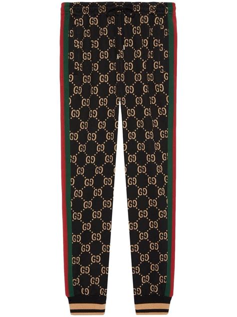 gucci black crop stretch pants|mr porter Gucci pants.